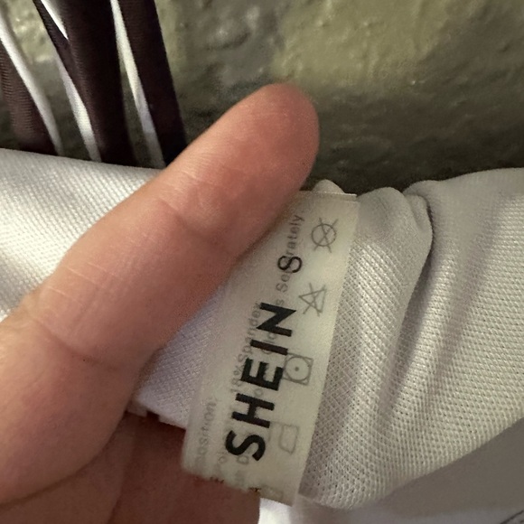 SHEIN Woman’s Size S Two Piece Bathing Suit Black and White NWOT - Picture 14 of 14